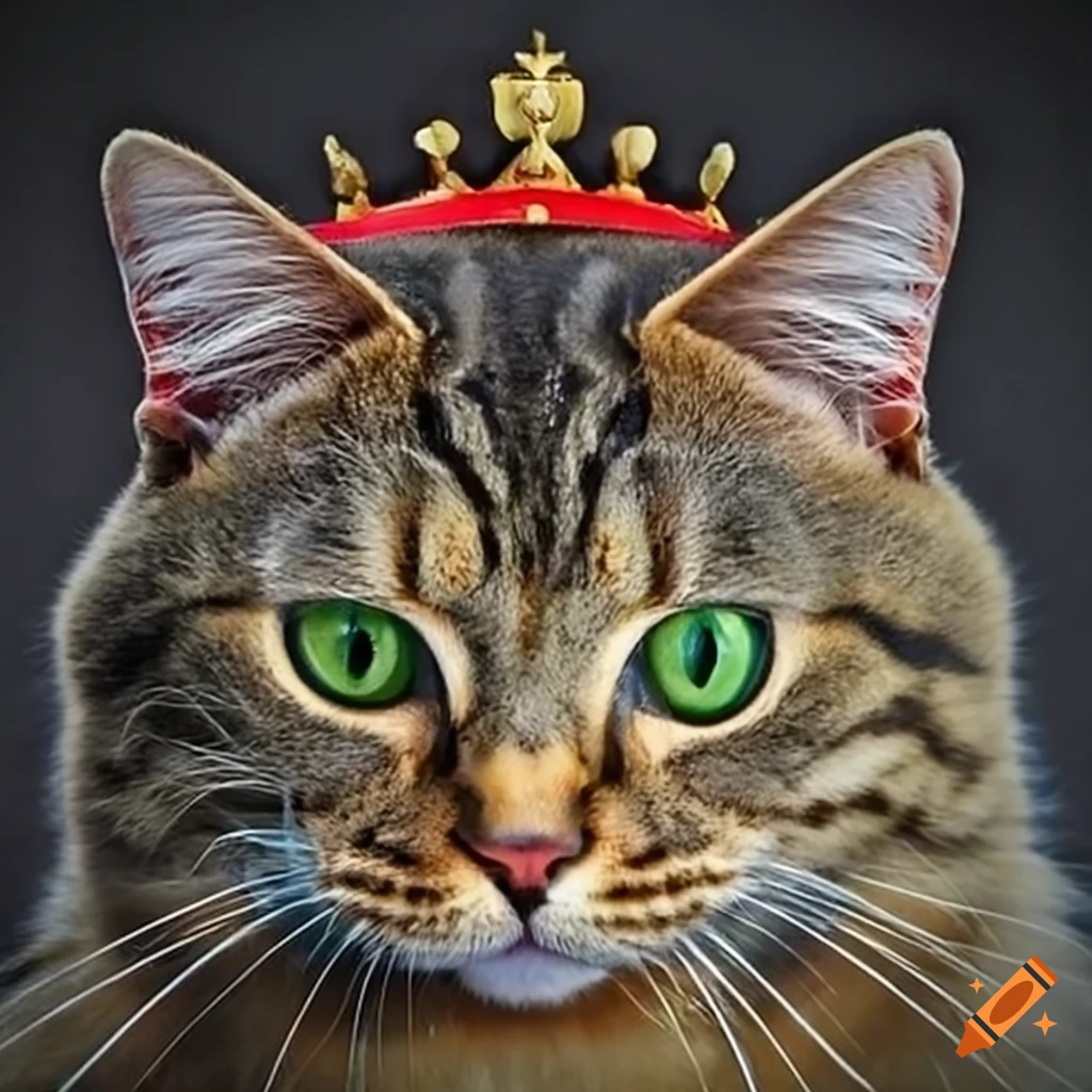 The cat king on Craiyon