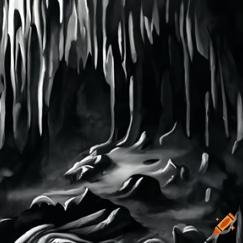 Cavern or cave interior on Craiyon