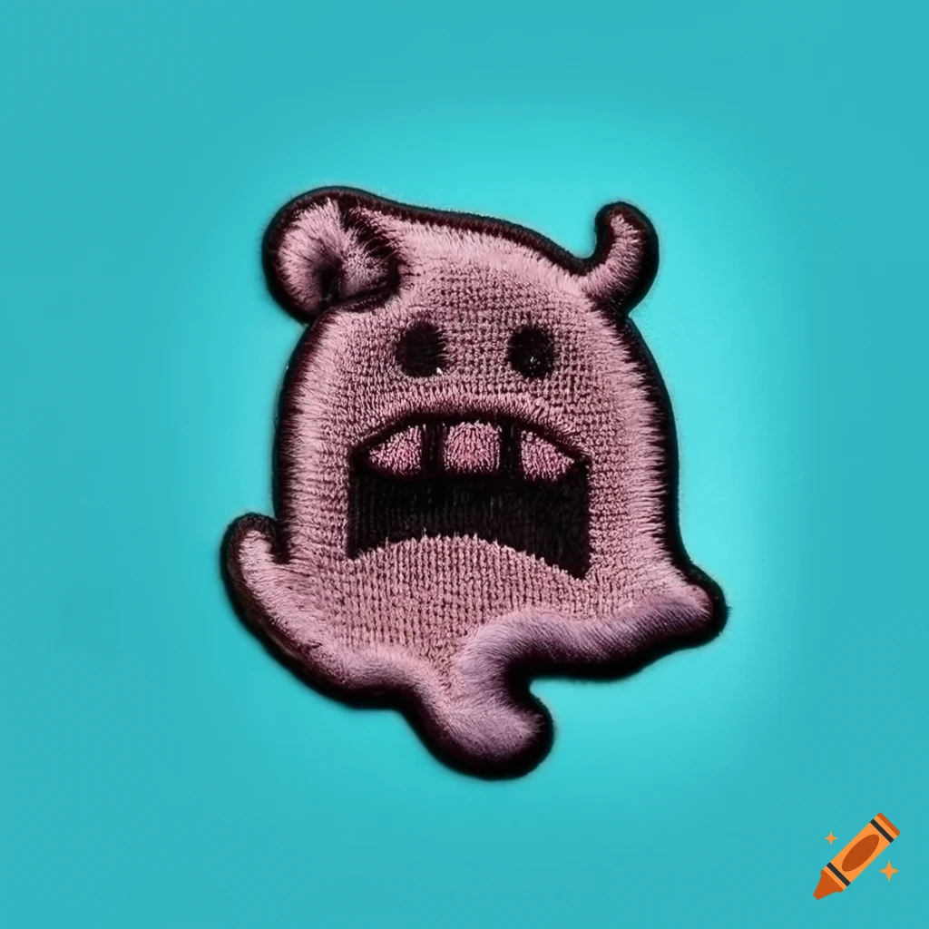 Cheerful ghost emoji patch