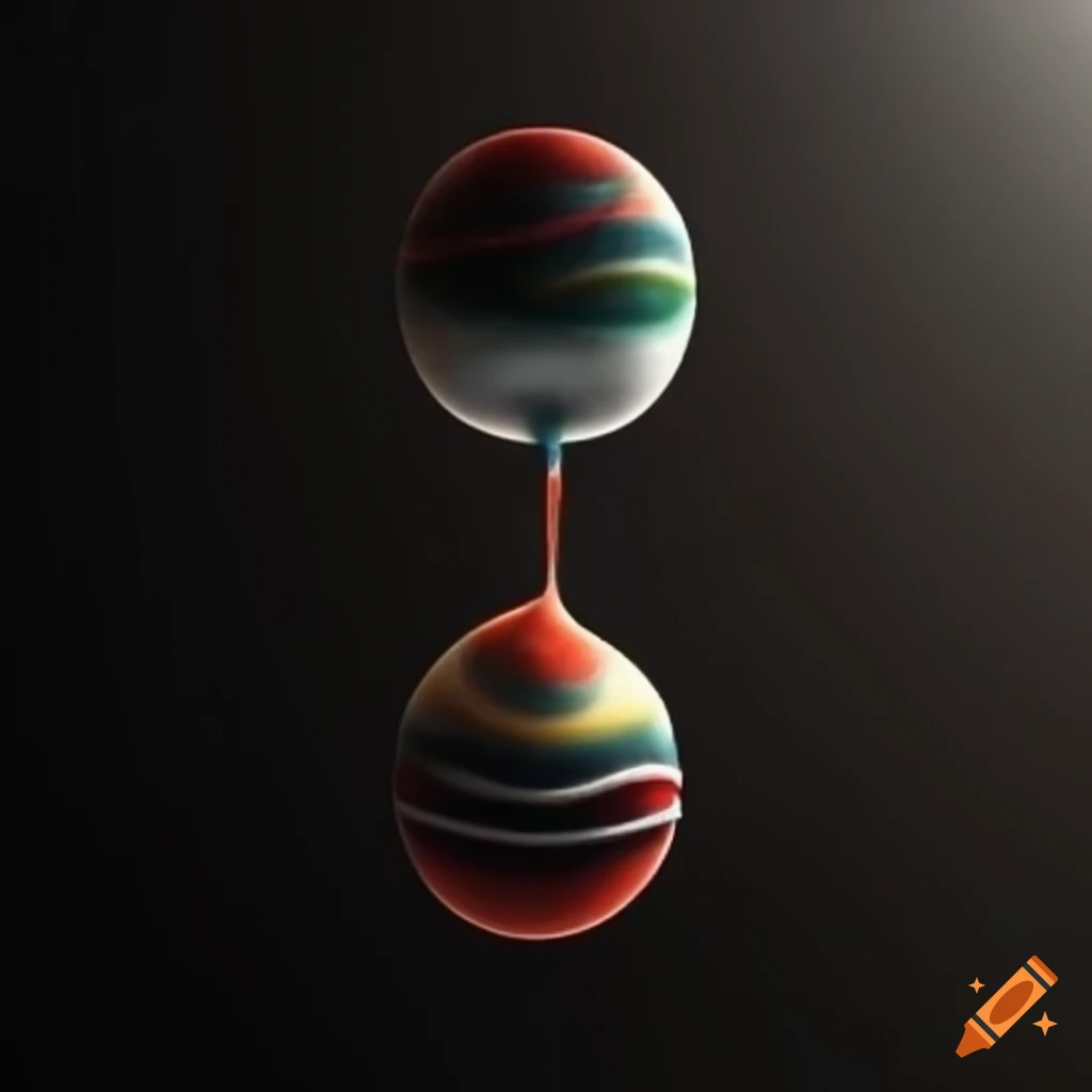 Abstract representation of equilibrium on Craiyon