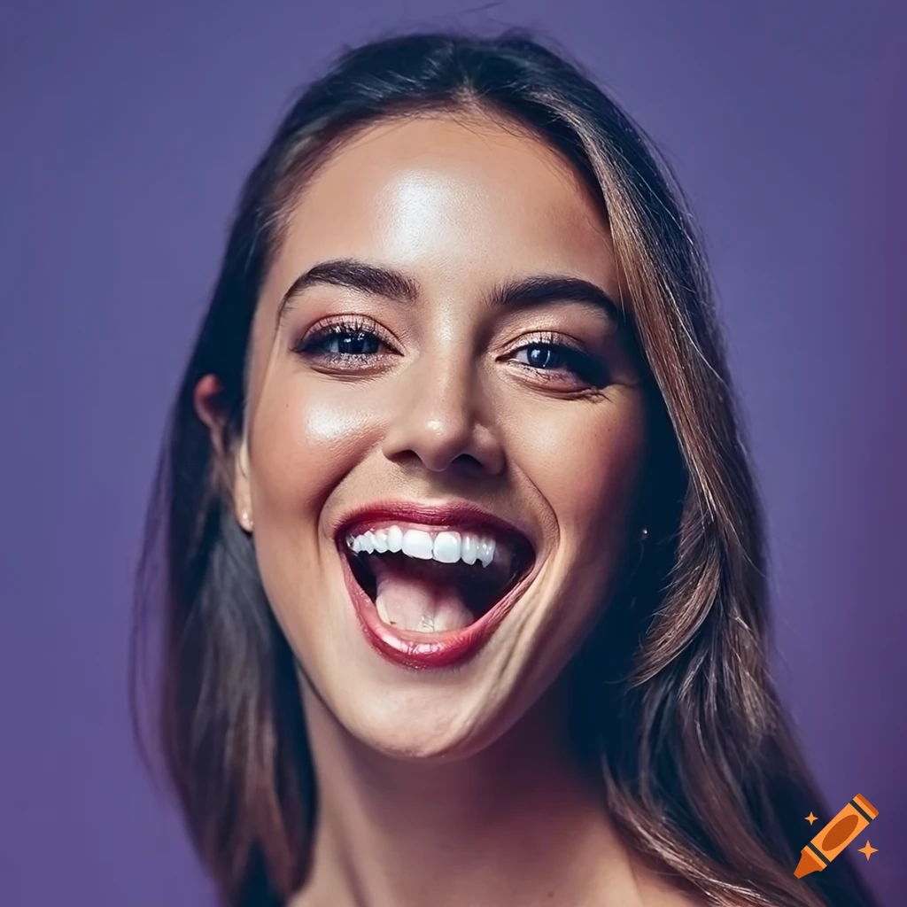 Closeup studio shot with intricate skin and hair texture on Craiyon