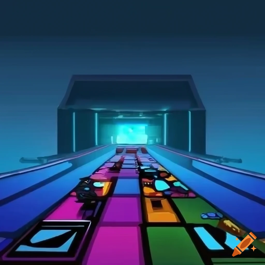 Arcade game application background on Craiyon