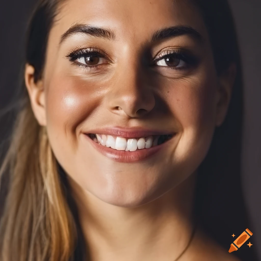 Closeup high definition studio shot with intricate skin and hair