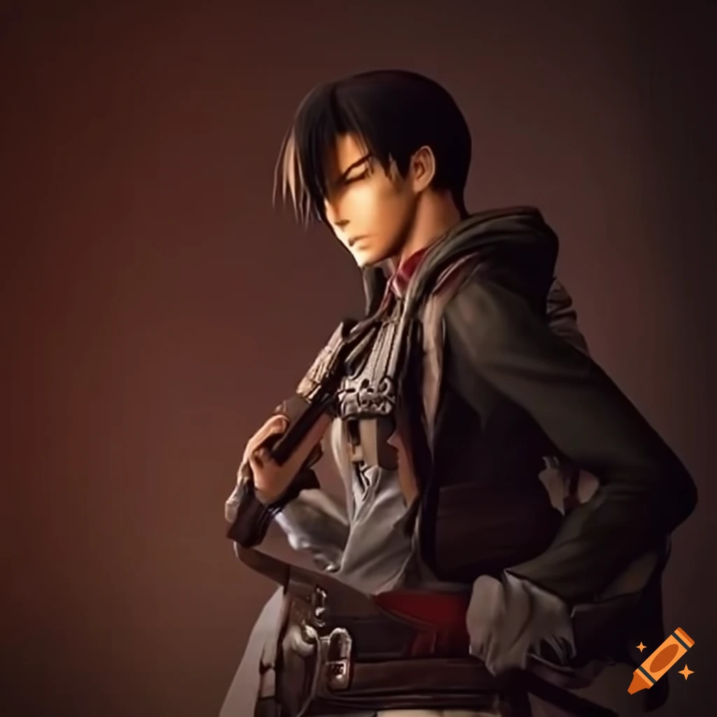 Levi Ackerman depicted as a Final Fantasy character