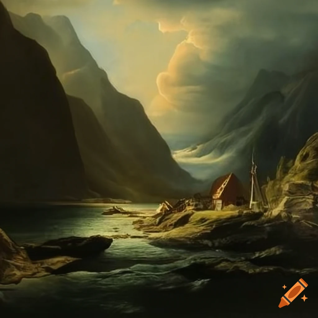 Norwegian culture and national romanticism on Craiyon