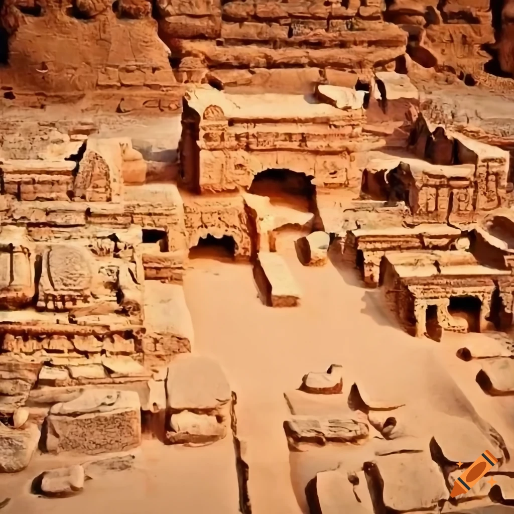 Vibrant depiction of daily life in ancient Harappa with people working, playing, and interacting
