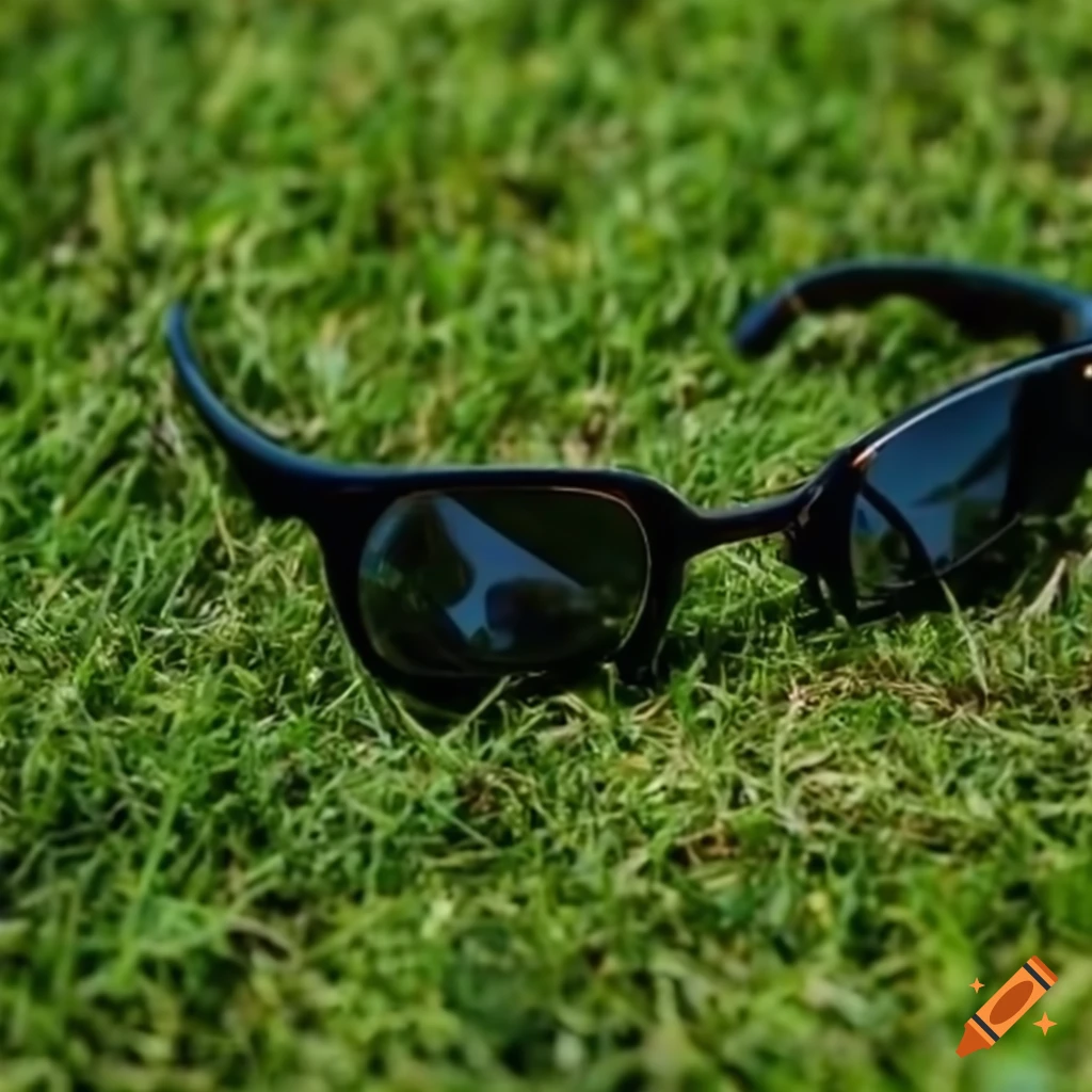 Sunglasses dropped on grass on Craiyon