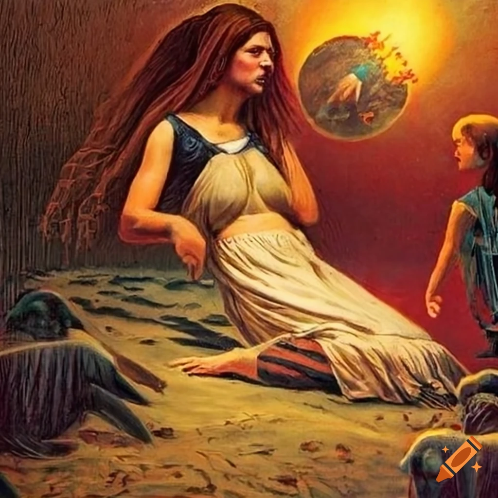 Extraterrestrial Soviet Jesus in a sci-fi action scene inspired by classic comics