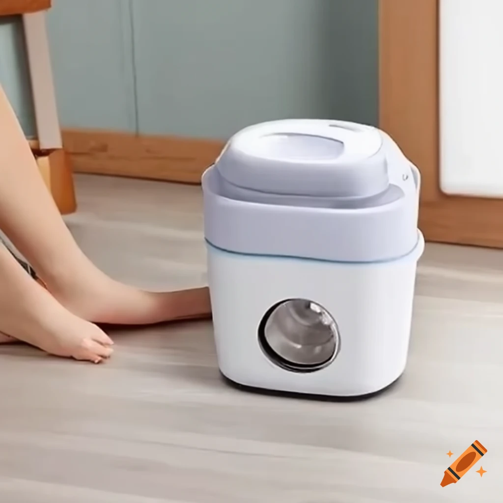 Mini washing machine for socks on Craiyon