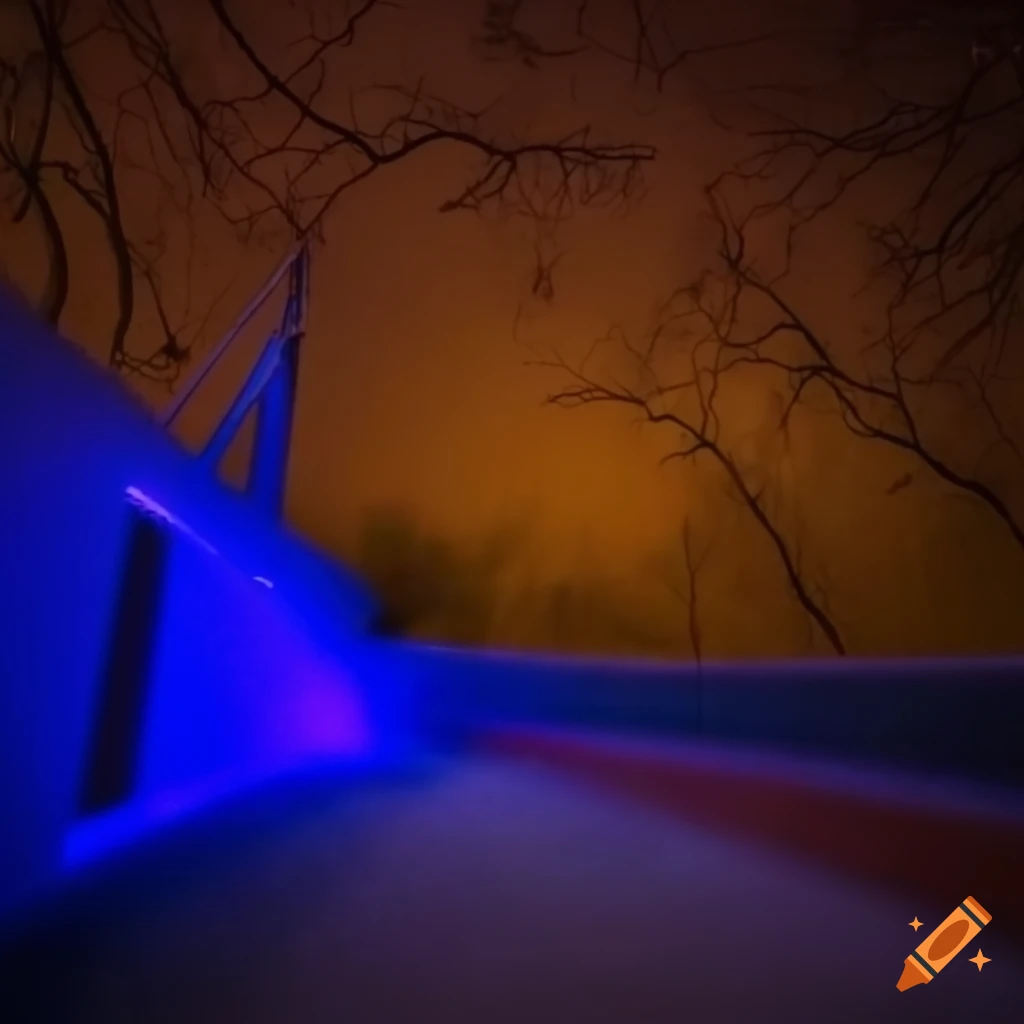 Liminal playground at night