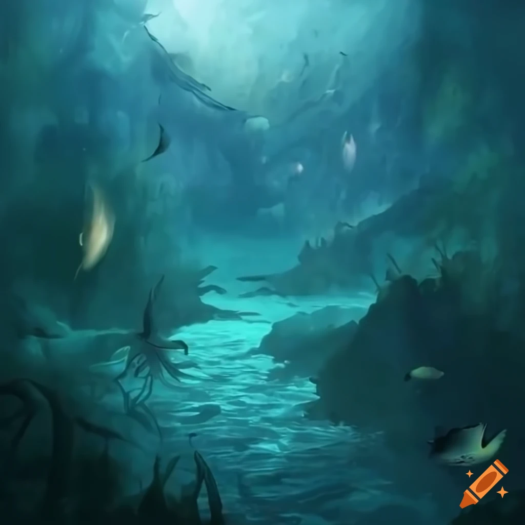 Enchanted underwater realm - dive into a hidden saltwater lake within a