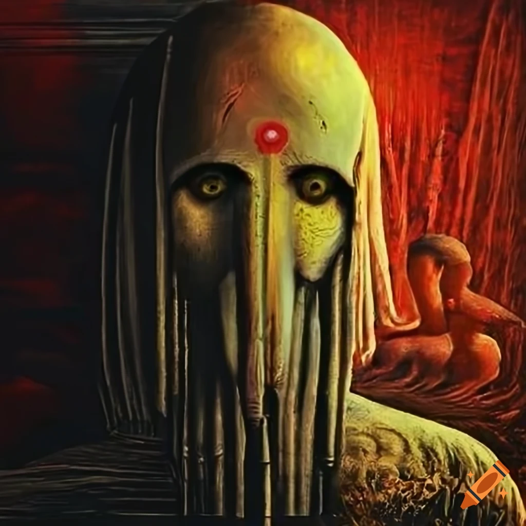 Extraterrestrial Sci Fi Soviet Jesus in art nouveau style