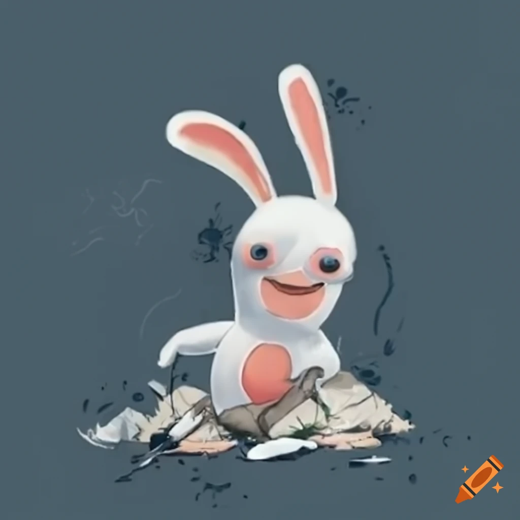 Mischievous Rabbids Trash images created on Craiyon