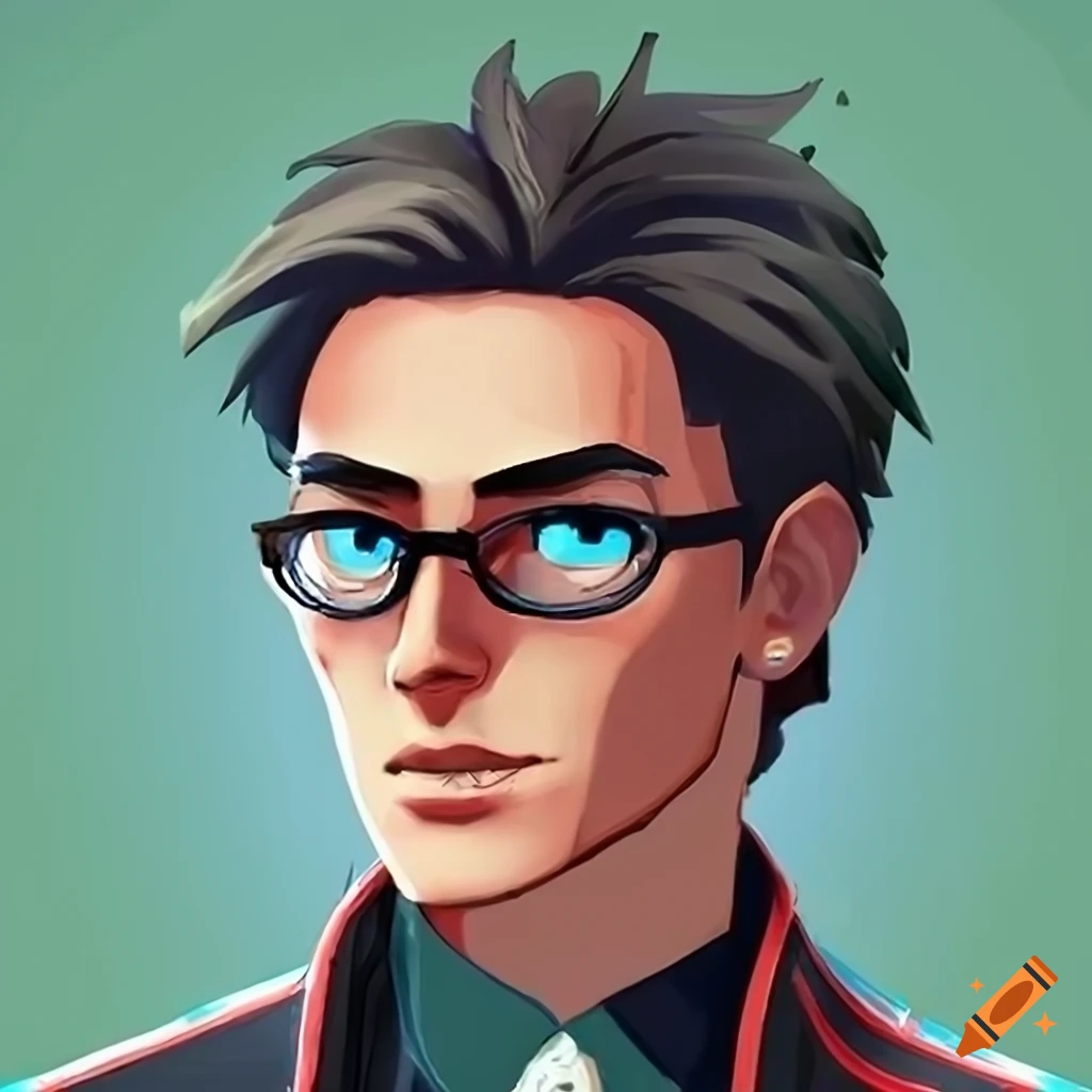 Male football manager avatar exuding athleticism and wisdom