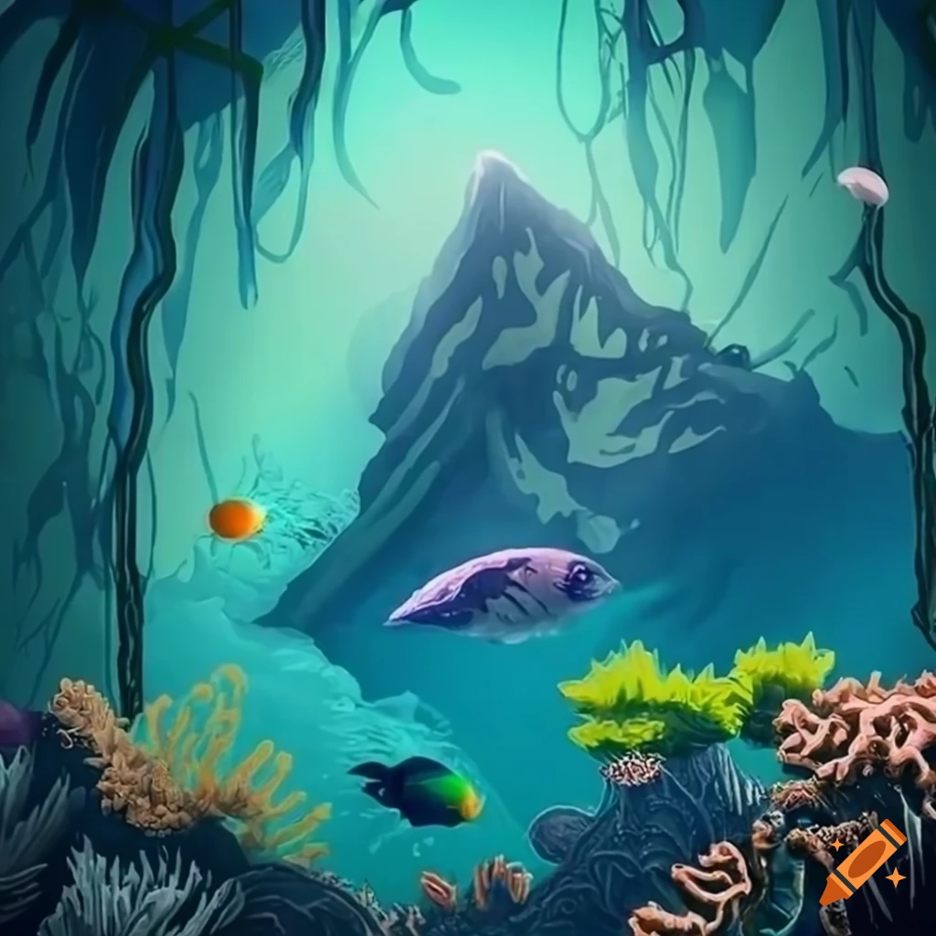 Enchanted underwater realm - dive into a hidden saltwater lake within a