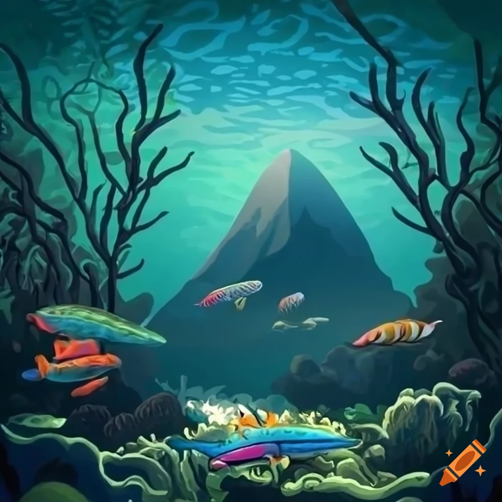 Enchanted underwater realm - dive into a hidden saltwater lake within a