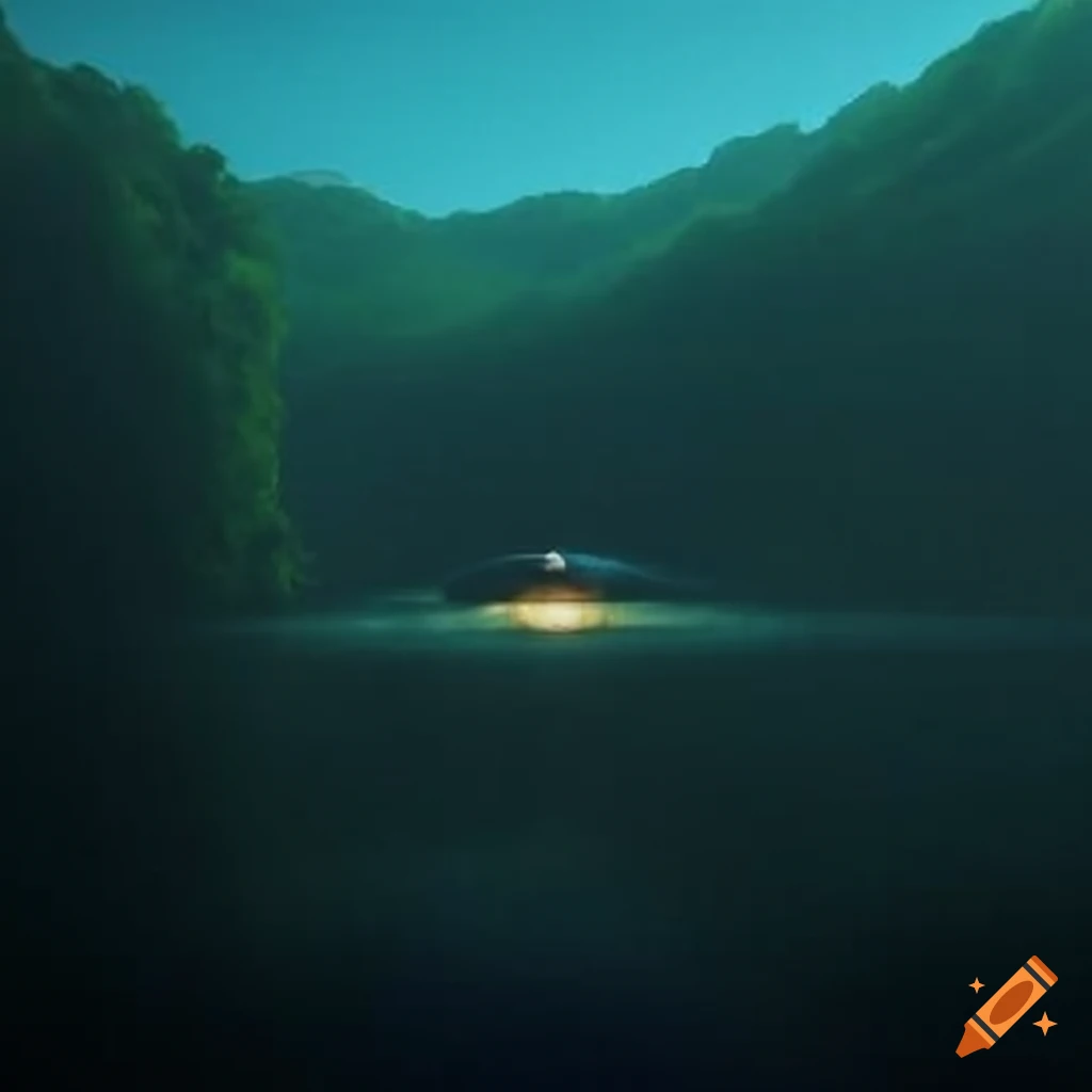UFO flying over Wanaque Reservoir