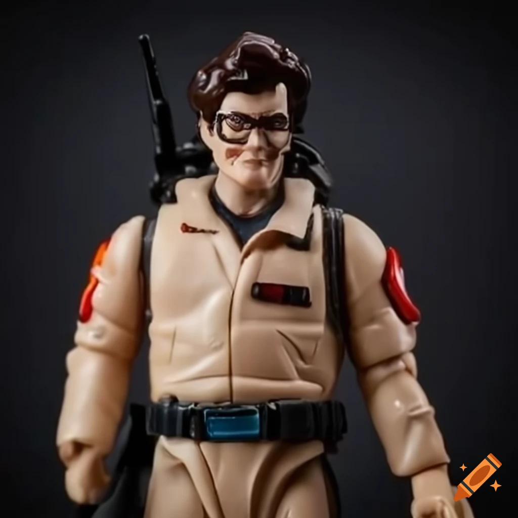 Haunted 80s ghostbusters action figure on Craiyon