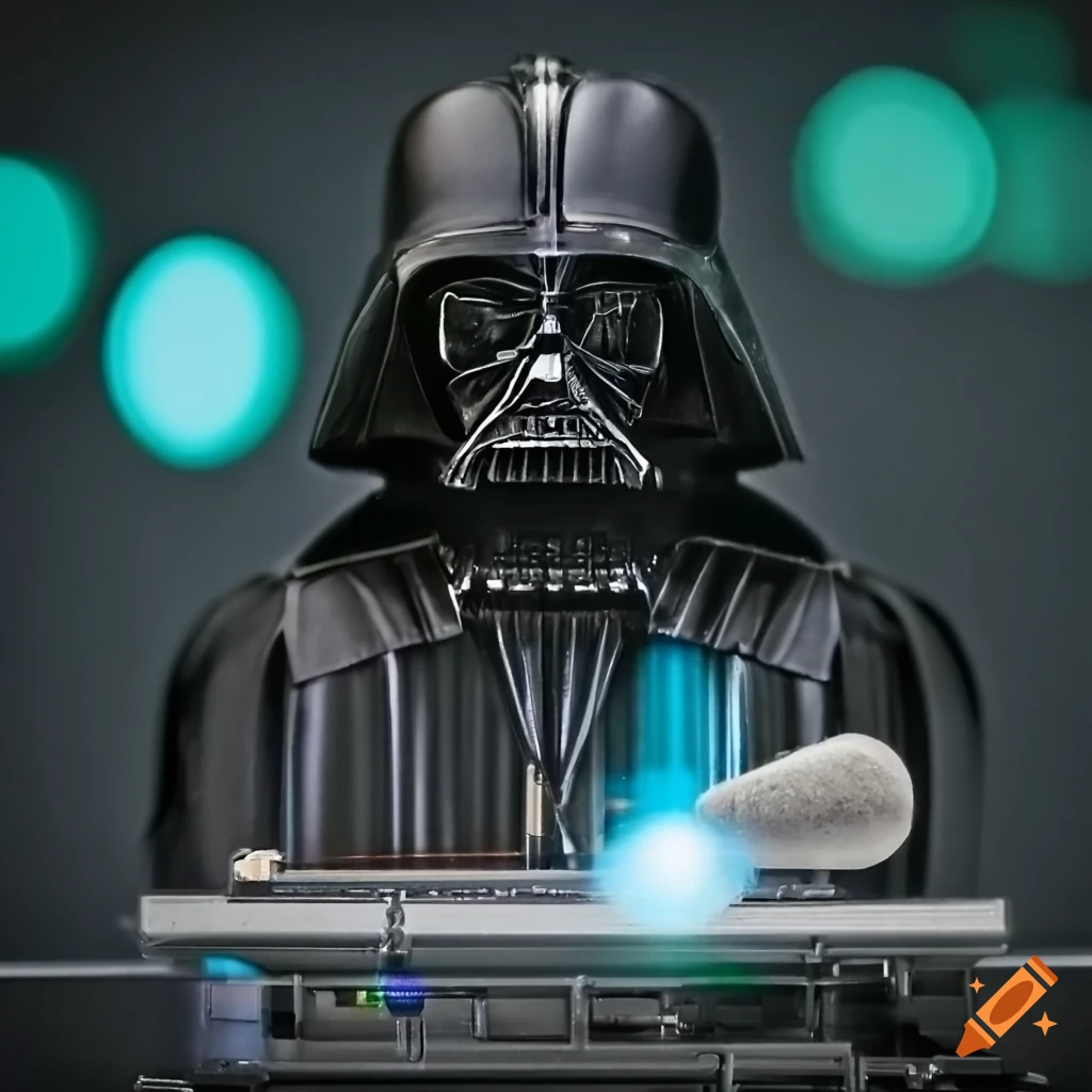 3d printer with darth vader illustration on Craiyon