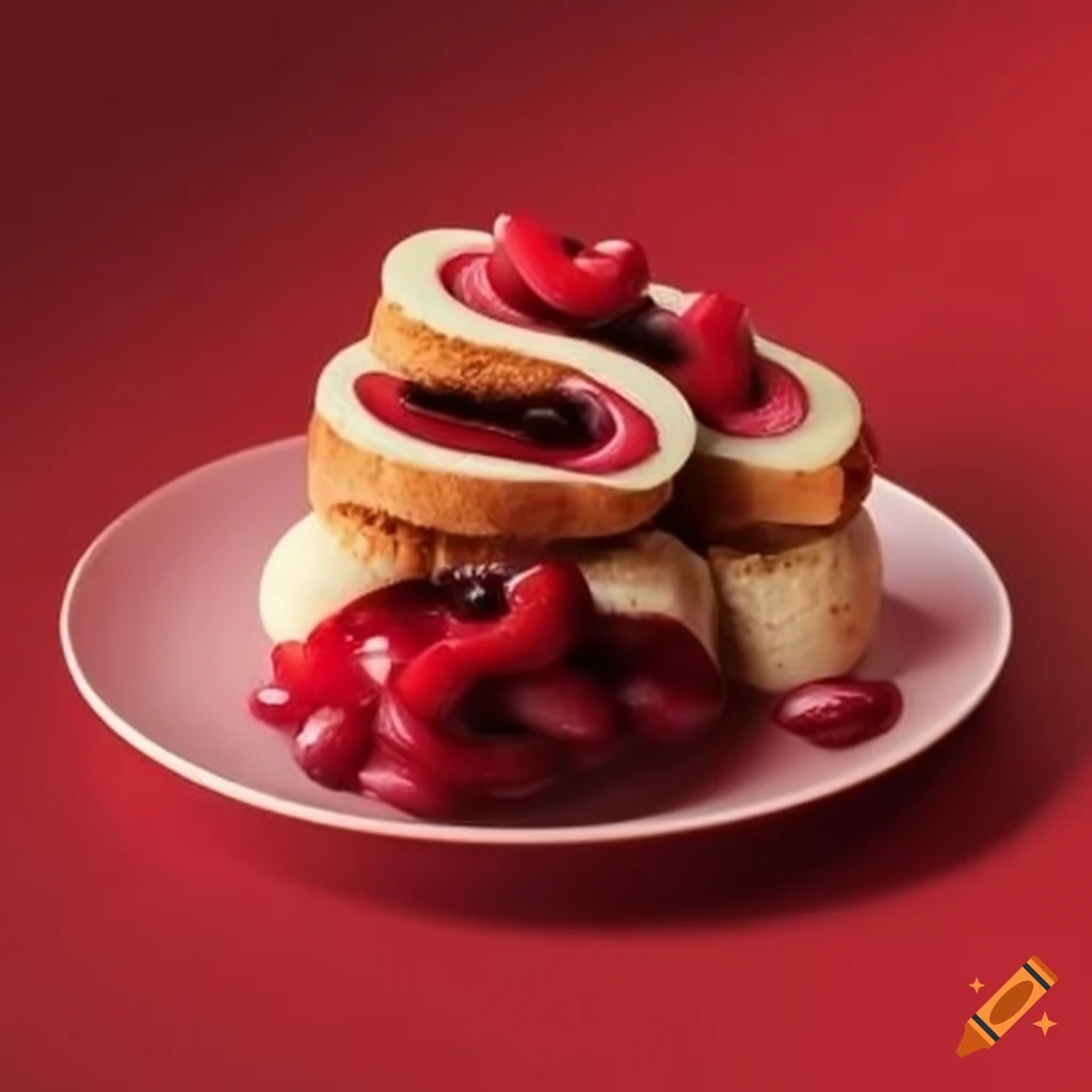 Valentine's themed food