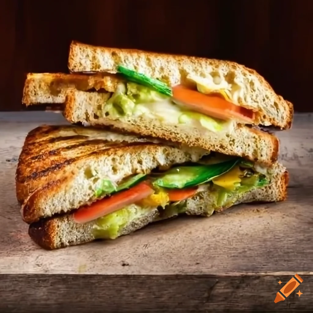 Delicious veg mayonnaise grilled sandwich