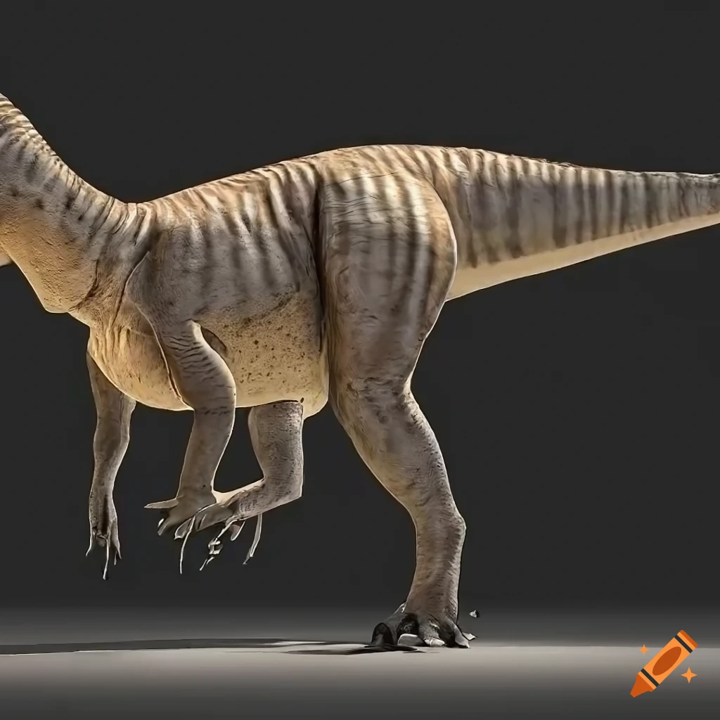Hefty pachycephalosaurus dinosaur with intricate color pattern and elephant-like skin texture
