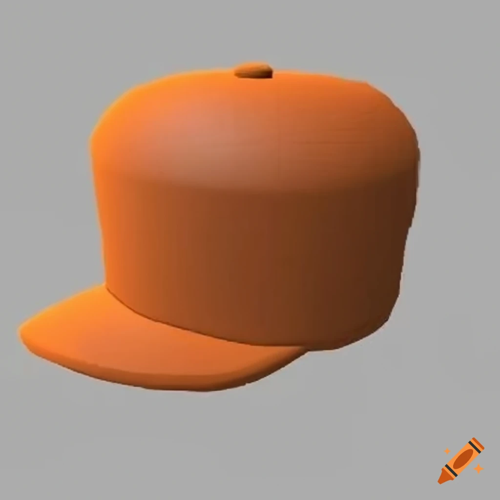 Orange roblox cap on Craiyon