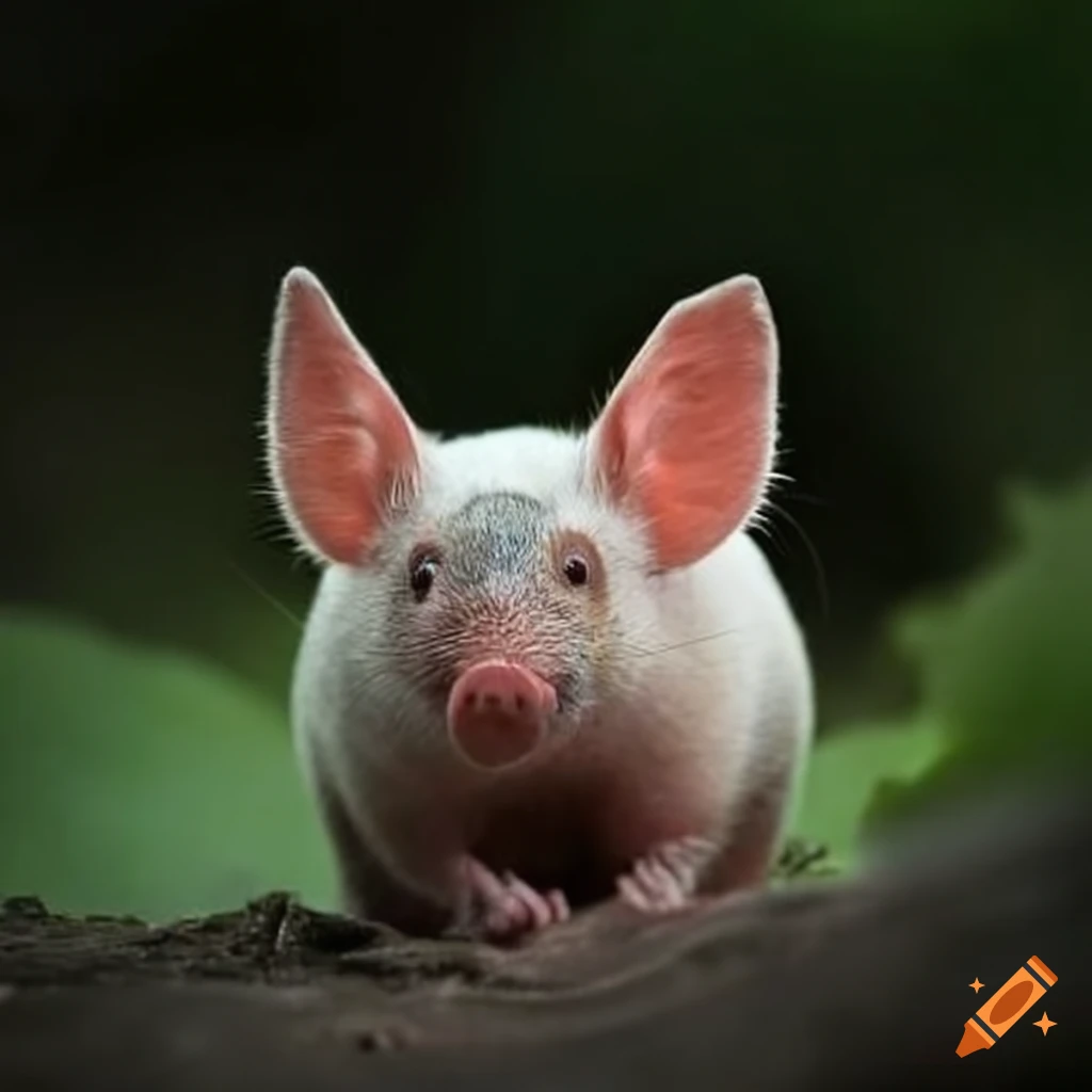 Illustration of a pig-shrew hybrid