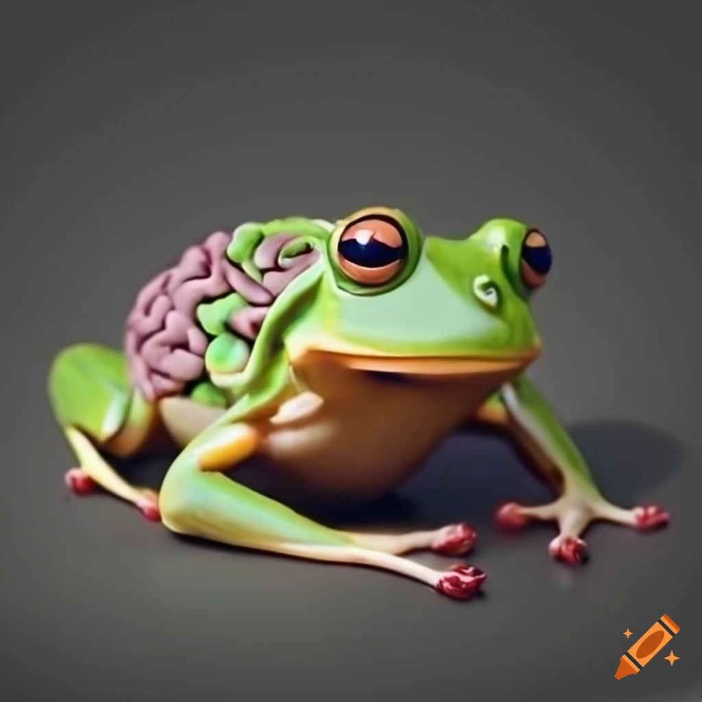 Smart frog with a brain