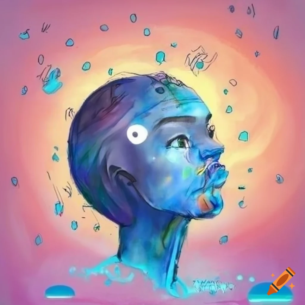 Image depicting the sensory perception of the world through sensors on Craiyon