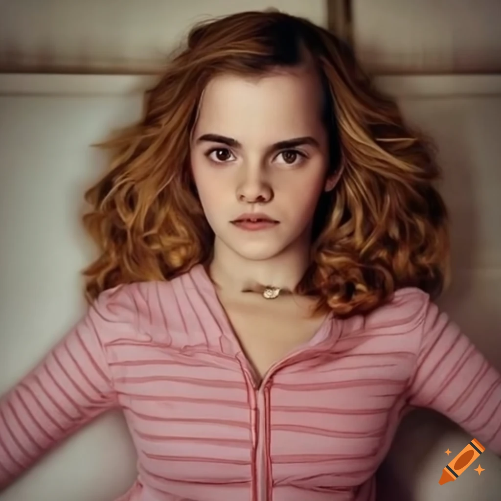 Hermione wearing pajamas