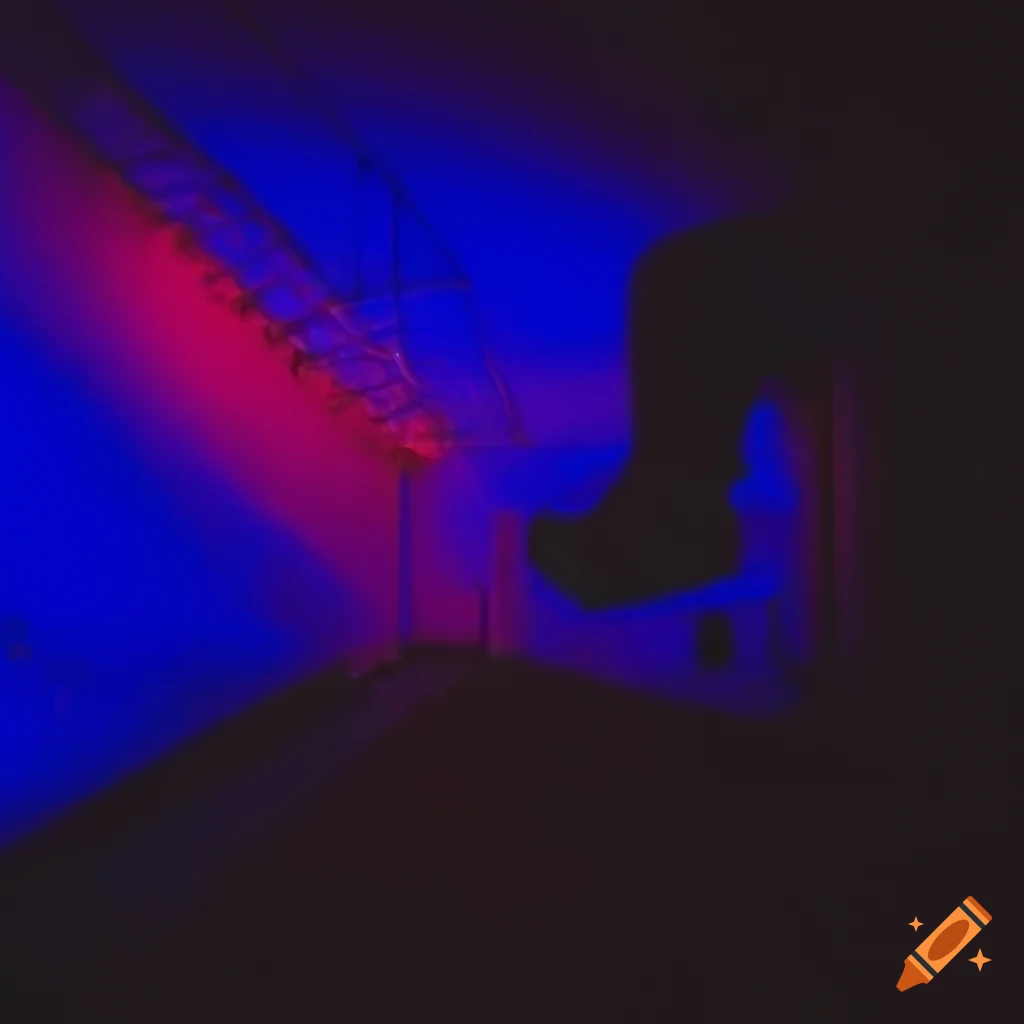 Liminal playground at 7:23 at night