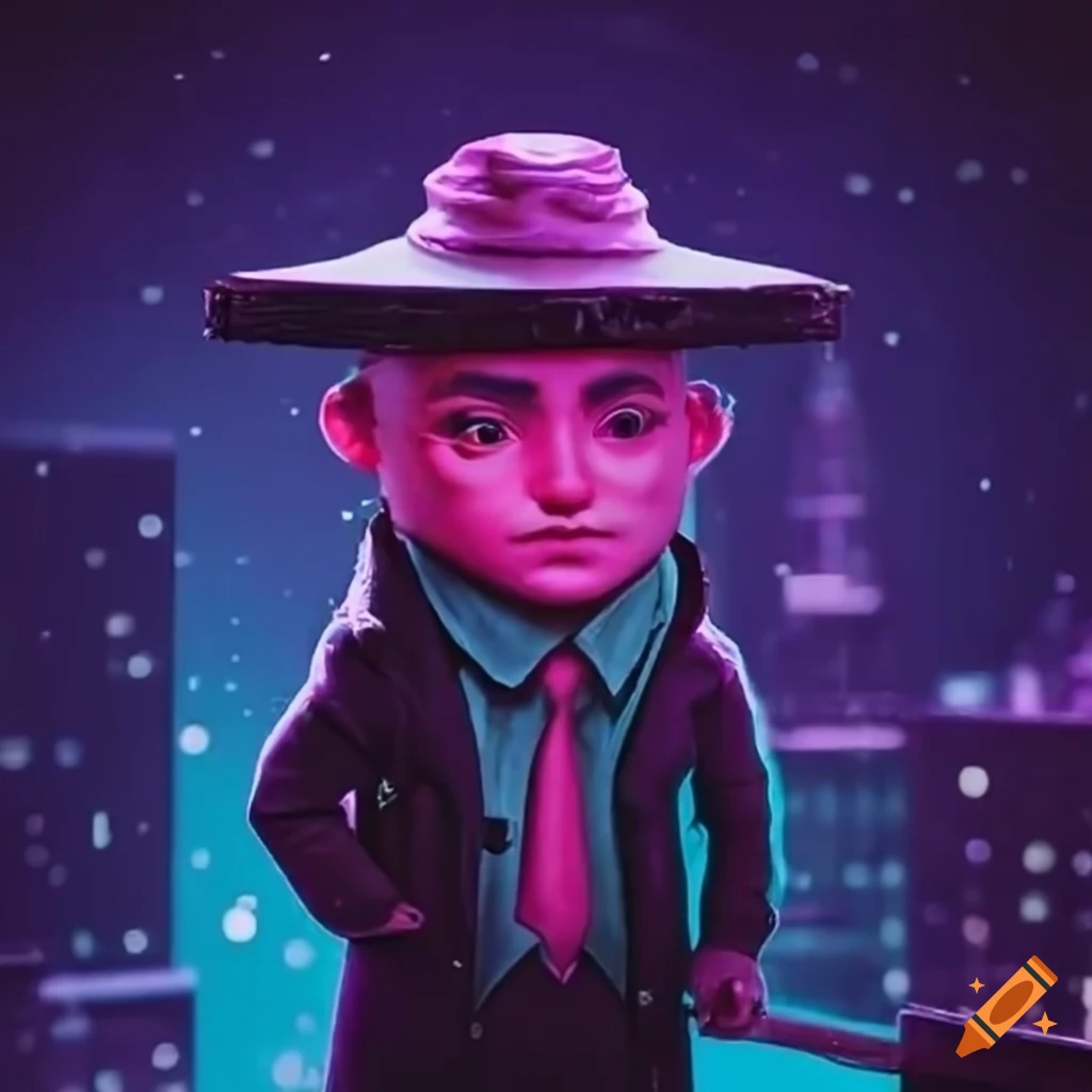 Cake-shaped private detective investigating a crime in a New York ...