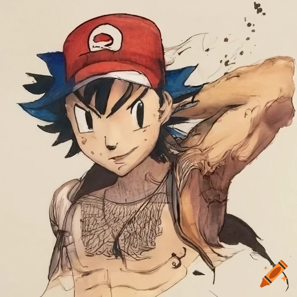 2 Ways to draw Ash from Pokemon ( with Pictures ) - Improveyourdrawings.com  | Ash pokemon, Pokemon, Pokemon drawings