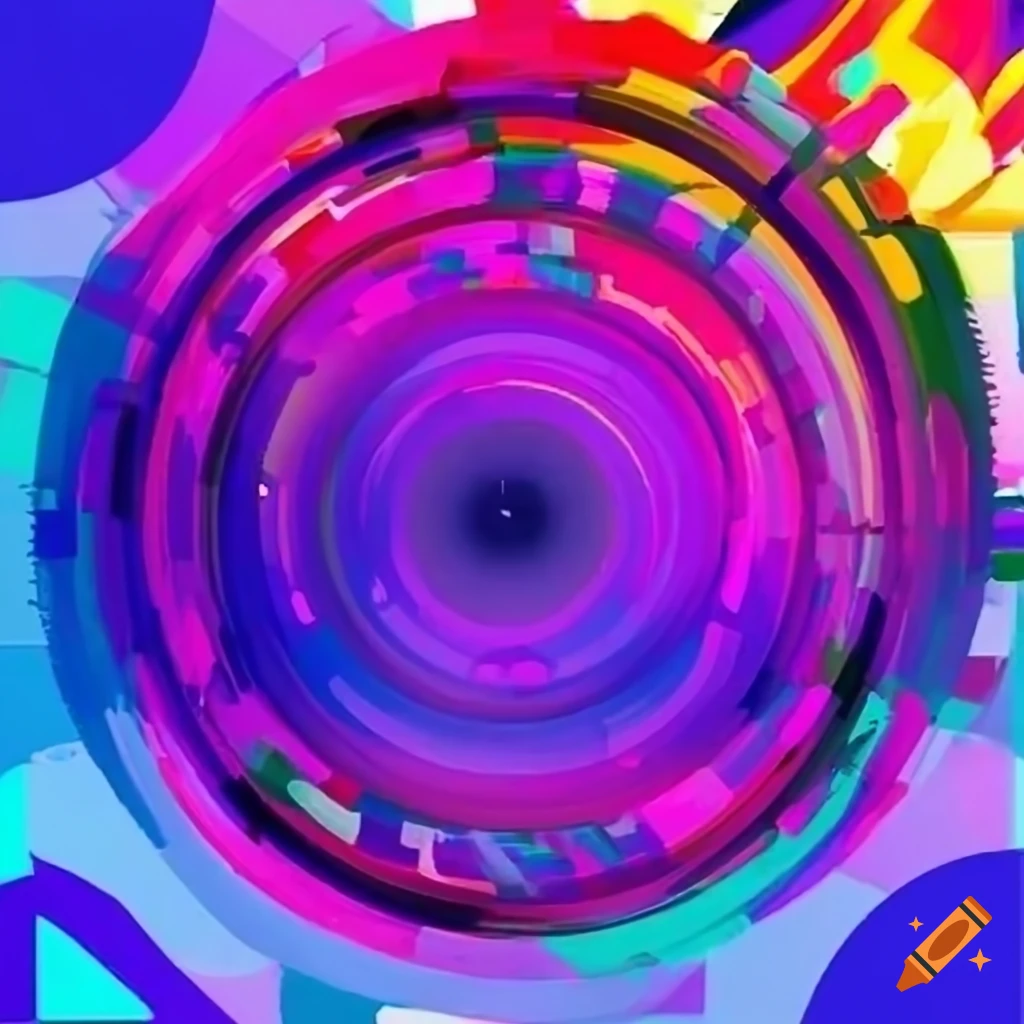 Abstract retro ps1era artwork on Craiyon