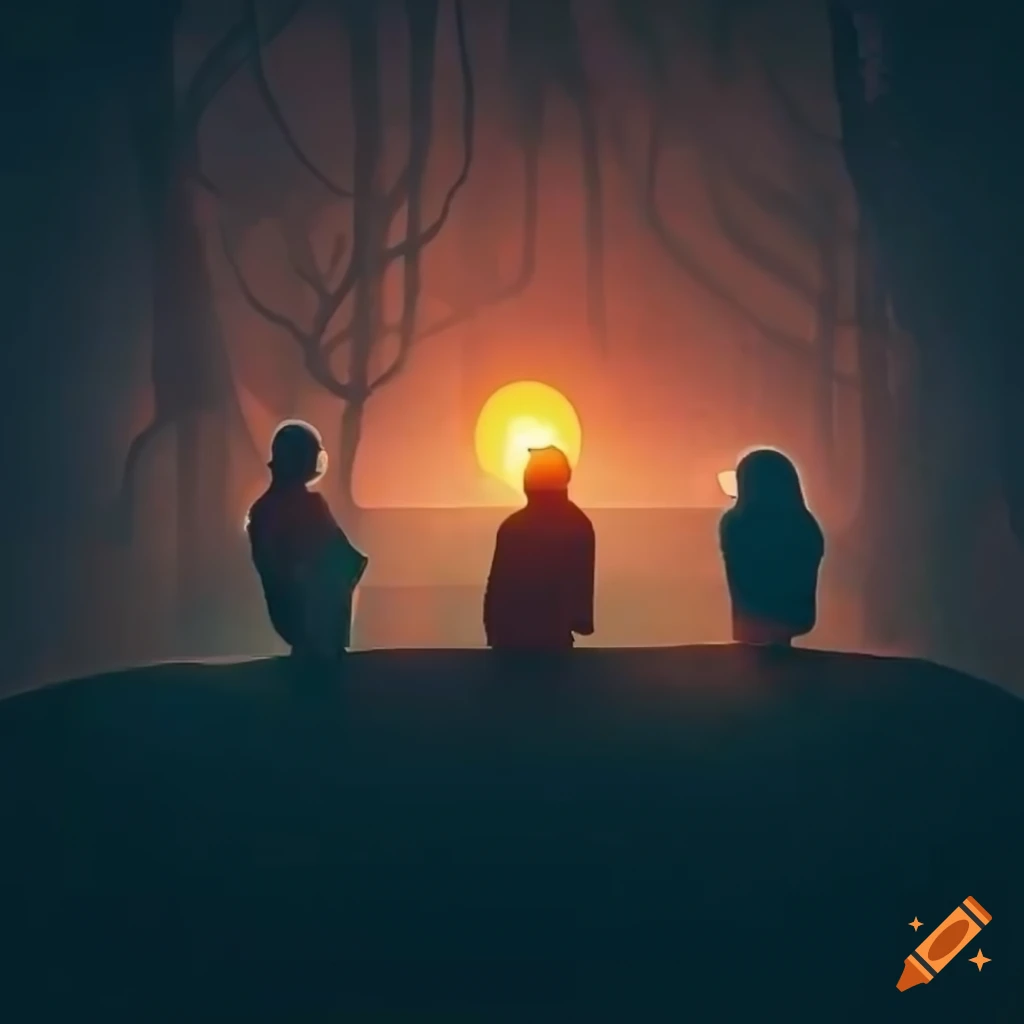 large-group-of-friends-playing-in-a-peaceful-and-quiet-place-on-craiyon