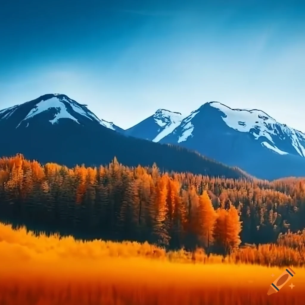 Scenic view of white plains and red mountain on Craiyon