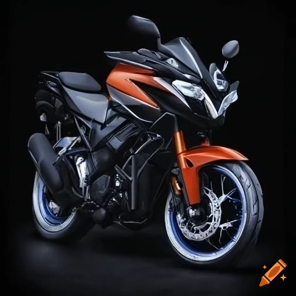 Group of friends with a Yamaha motorcycle