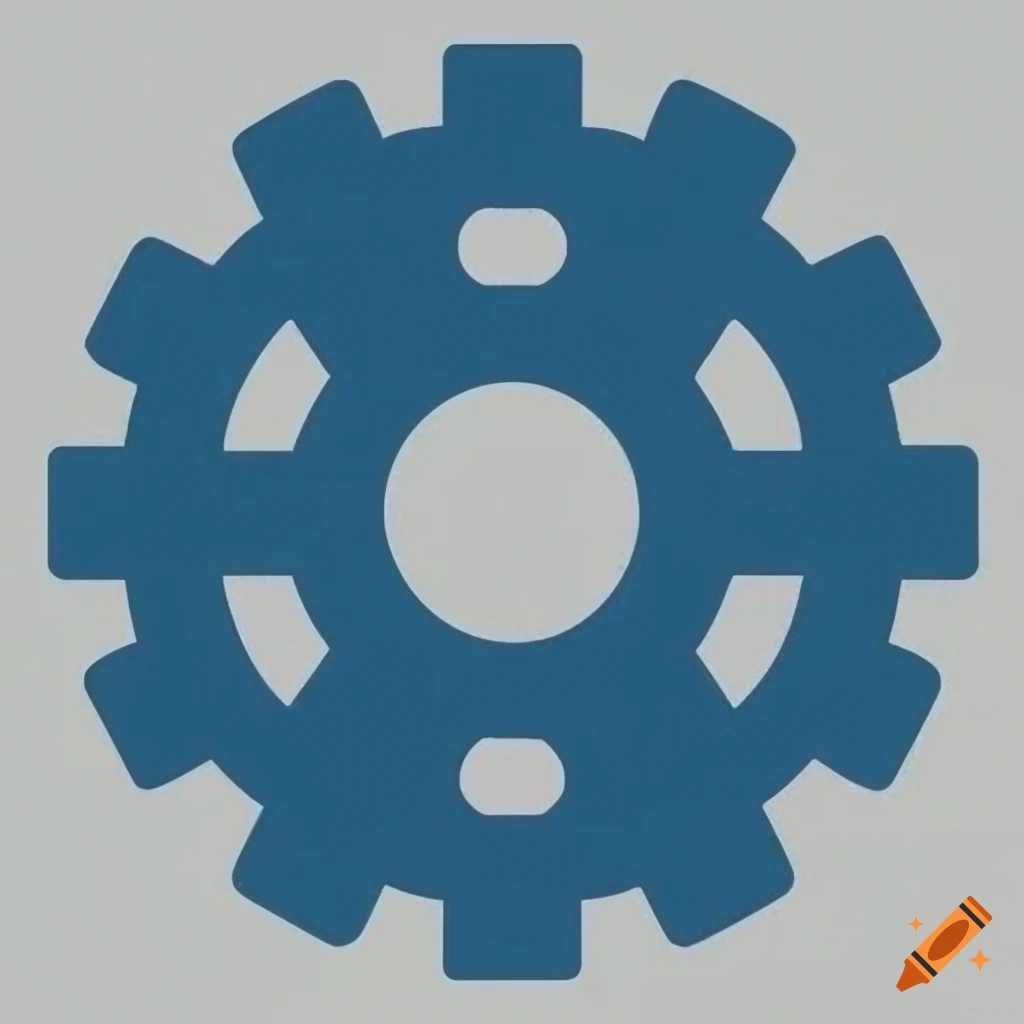 Simple and impactful gear iconography for logo design