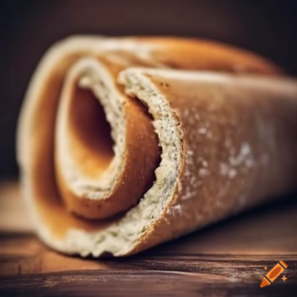 Rolled up bread