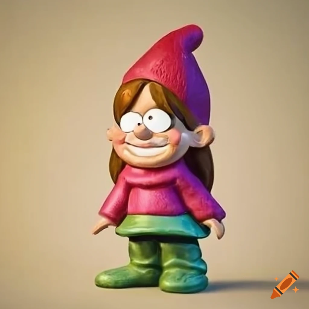 Mabel pines garden gnome on Craiyon