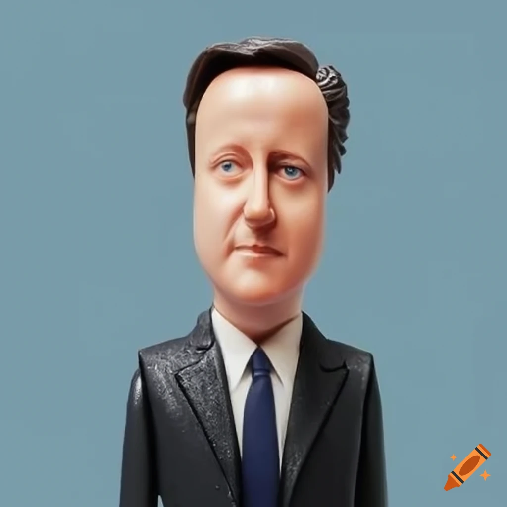 Minimalist constructivist representation of david cameron as a plastic ...
