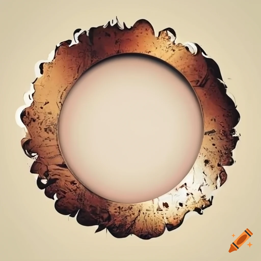 Collection of circular grunge frames