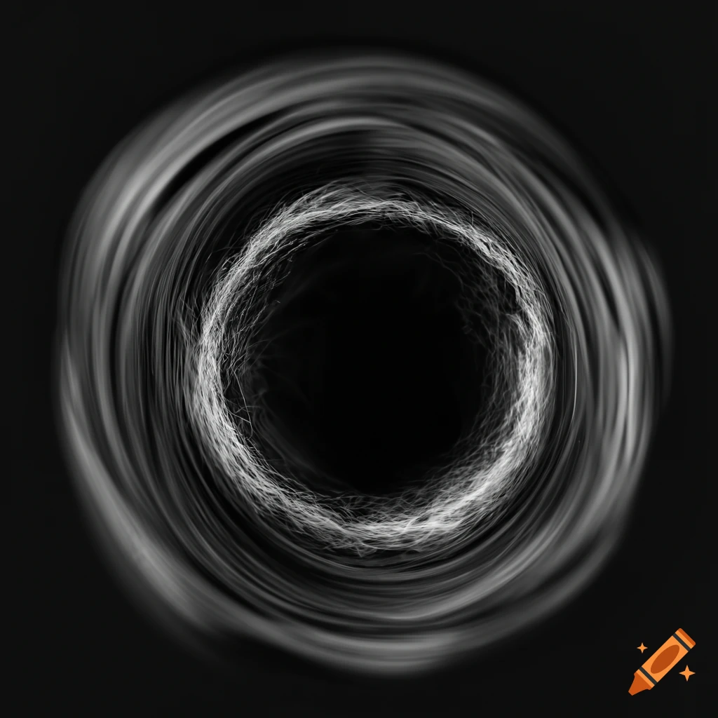 Simple black and white circular network of nodes and edges on Craiyon