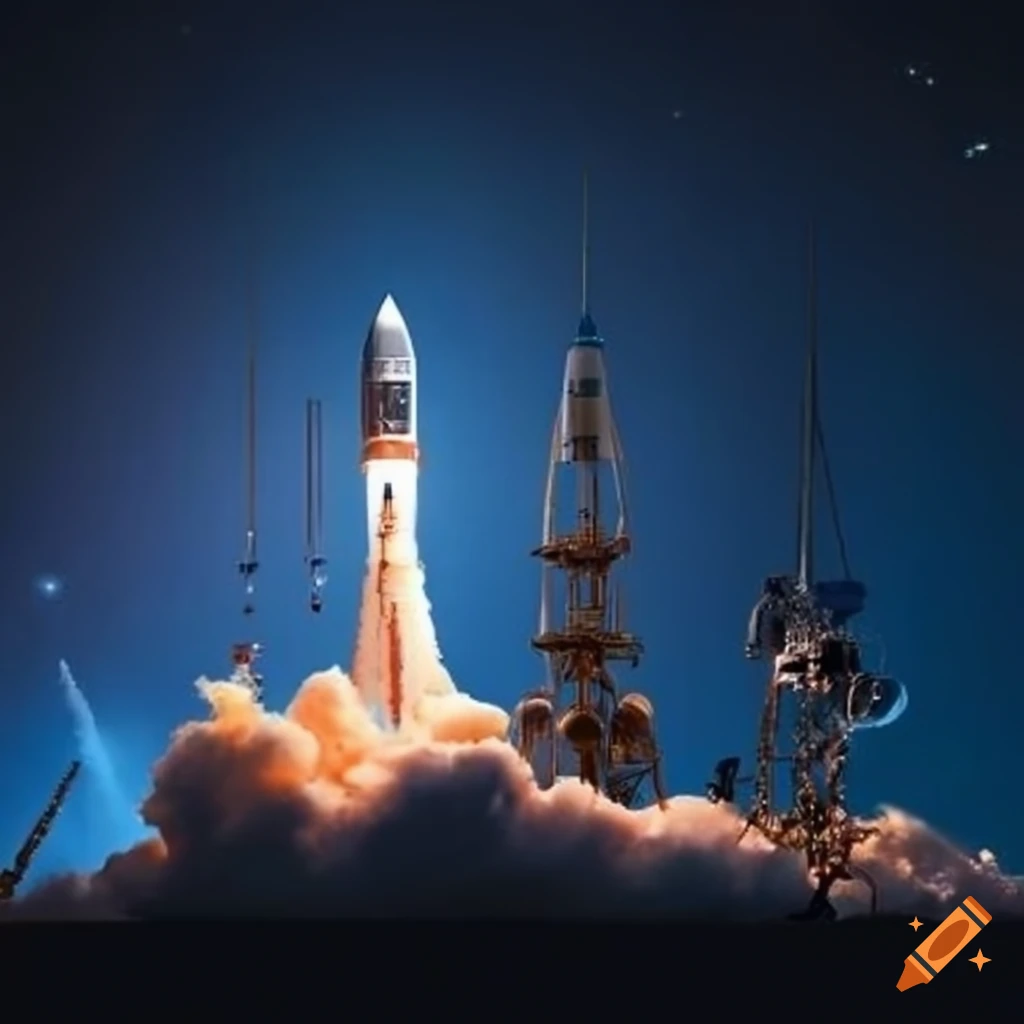 Space rocket and chain of microsatellites in tune with new space paradigm