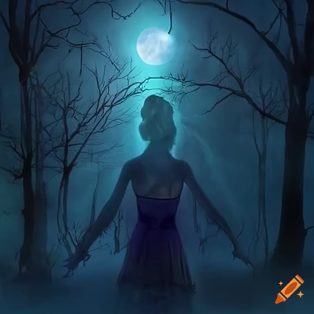 Labrador with enchanting moonlight patterns on its coat
