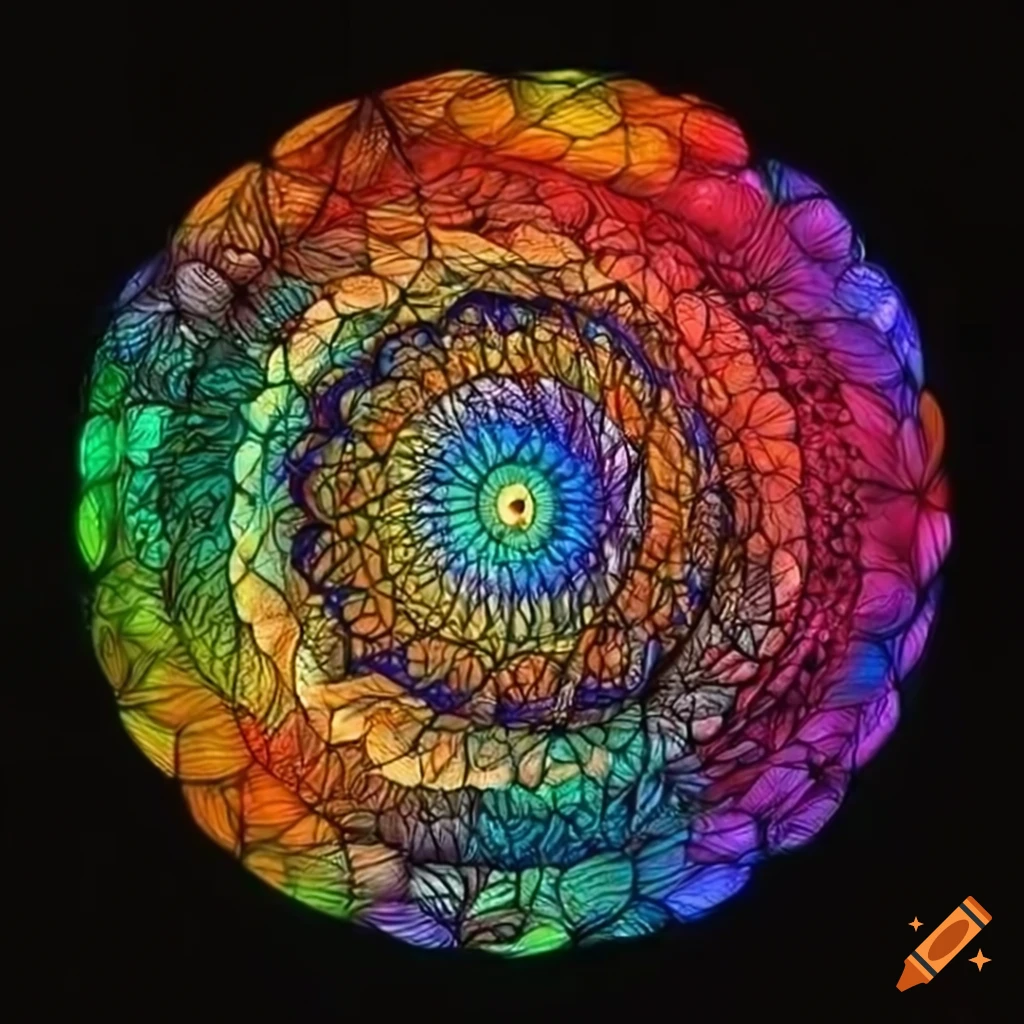 Intricate natural geometric patterns in high definition on Craiyon