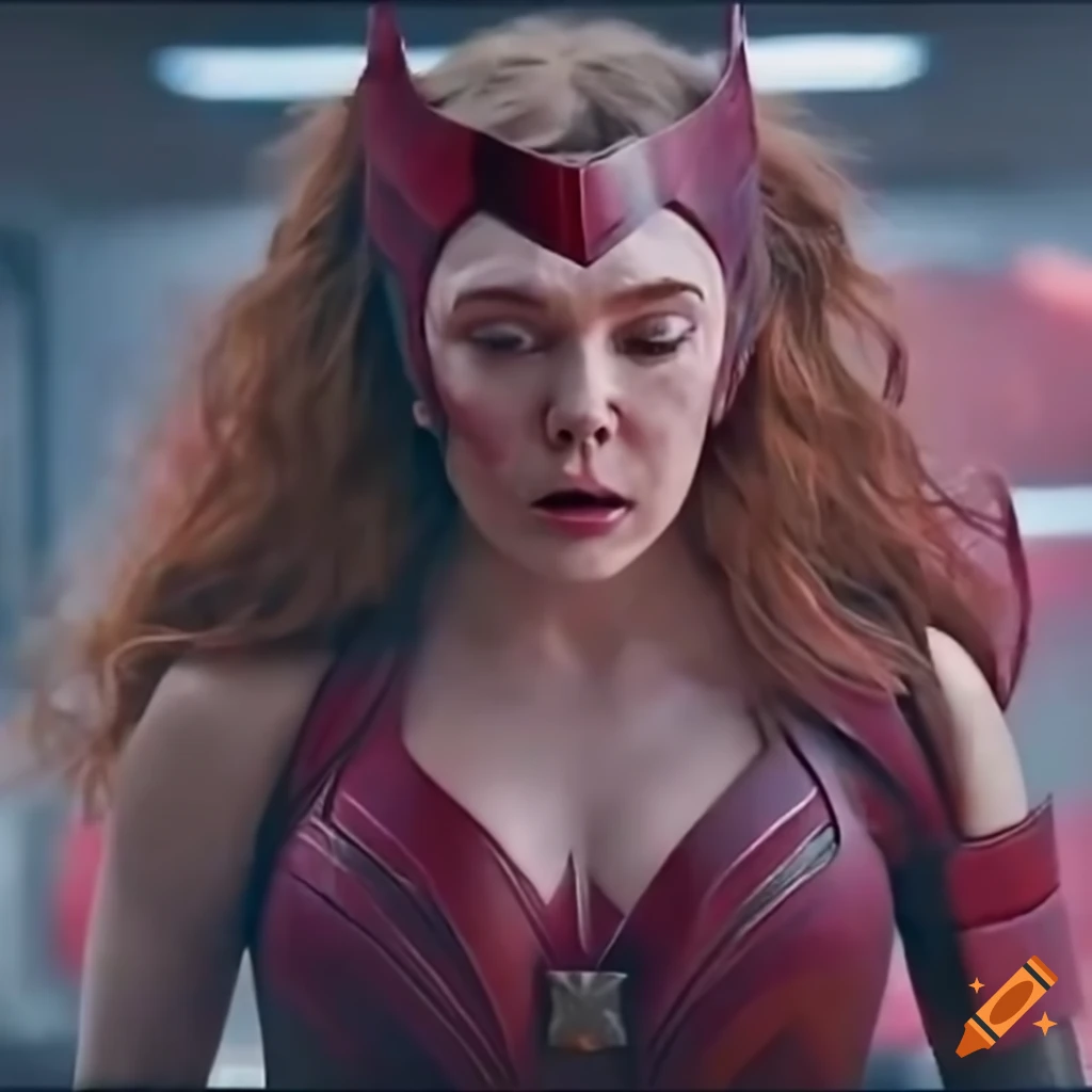 Scarlet witch martial arts fighter in avengers endgame on Craiyon