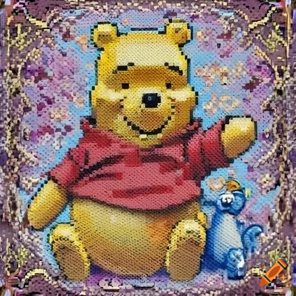 Crystal art of Winnie the Pooh