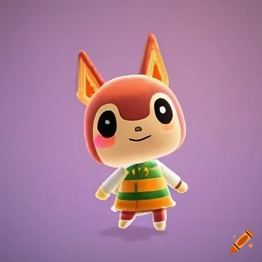 Cute character inspired by Animal Crossing